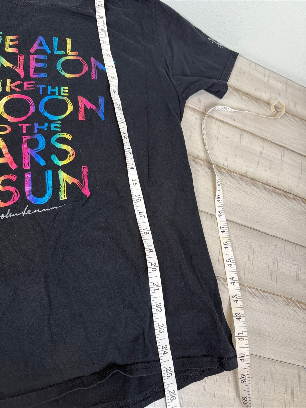 John Lennon Instant Karma Graphic Tee Black Size Large - Picture 6 of 6